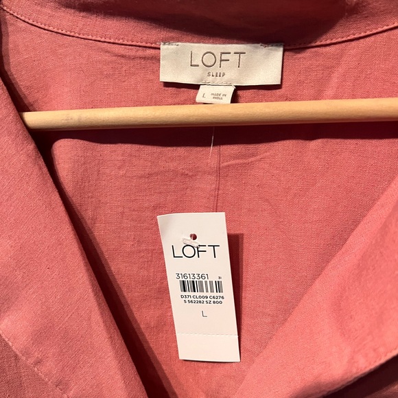 Loft Rose Pajama top Large NWT - Picture 3 of 4